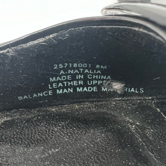 Franco Sarto Black The Artist’s Collection Natalia Buckle Peep Toe Heels Size 8 - Picture 2 of 11